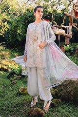 1A – Embroidered Printed Lawn Suit with Chiffon Dupatta