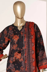 Sadabahar Printed Lawn Stitched 3 Piece Suit - D-02 - SBD26NLP - Black - Summer Collection