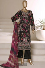Sadabahar Signature Embroidered Stitched 3 Piece Suit - D-04 - SBD26VOL - Black - Festive Collection