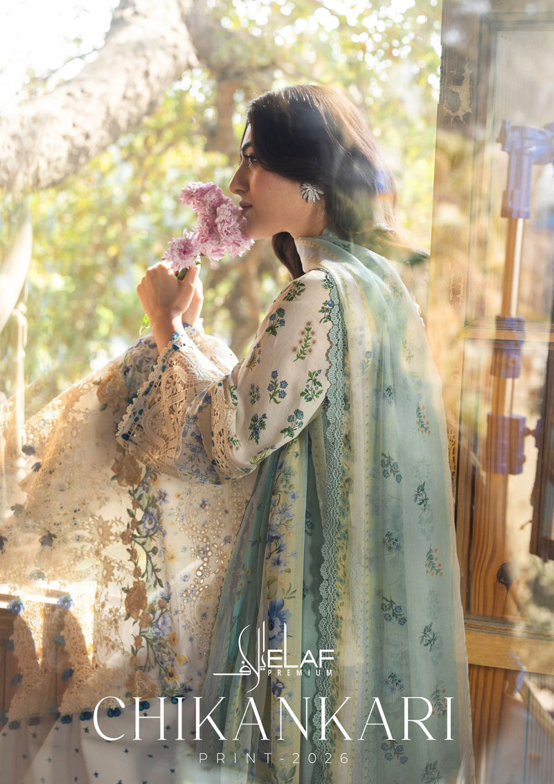 Elaf Chikankari Prints Lawn 2026
