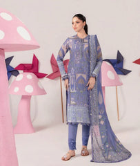 Maria.B. M.Basics 11B – Printed Lawn Suit with Silk Dupatta