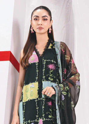 Maria.B. M.Basics 10B – Printed Lawn Suit with Chiffon Dupatta