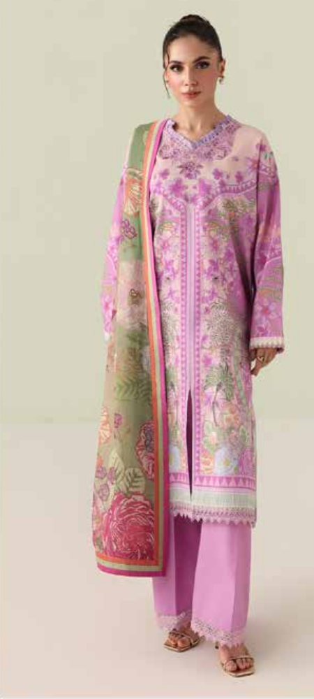 Rosette Unstitched Lawn – Soft Solstice RUNSS25066B