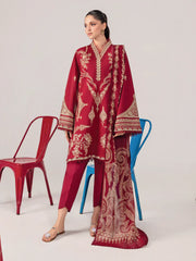 Maria.B. M.Basics 3A – Printed Lawn Suit with Voile Dupatta