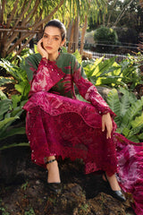 11B – Printed Lawn Shirt with Chiffon Dupatta & Embroidered Patti