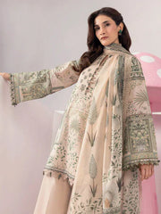 Maria.B. M.Basics 11A – Printed Lawn Suit with Silk Dupatta