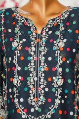 Bin Saeed Stitched 3 Piece Exclusive Emb Lawn Vol-02 Suit – NSM-2818-BLUE