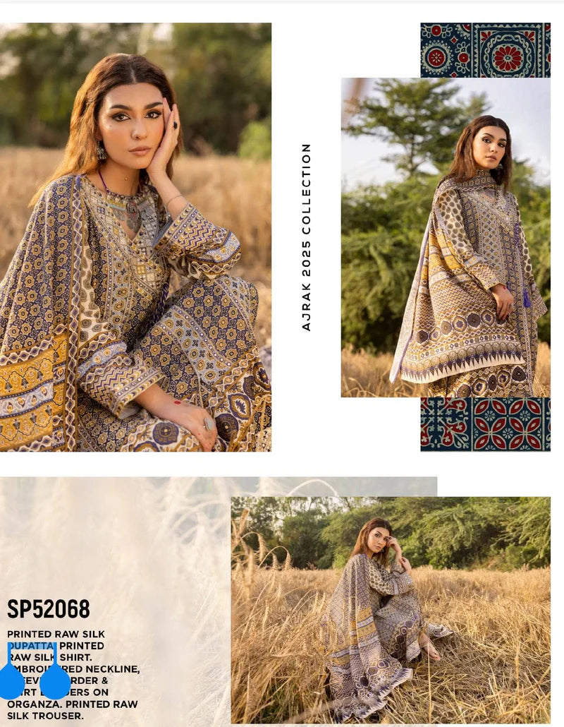 Gul Ahmed Ajrak Collection 25/SP52068