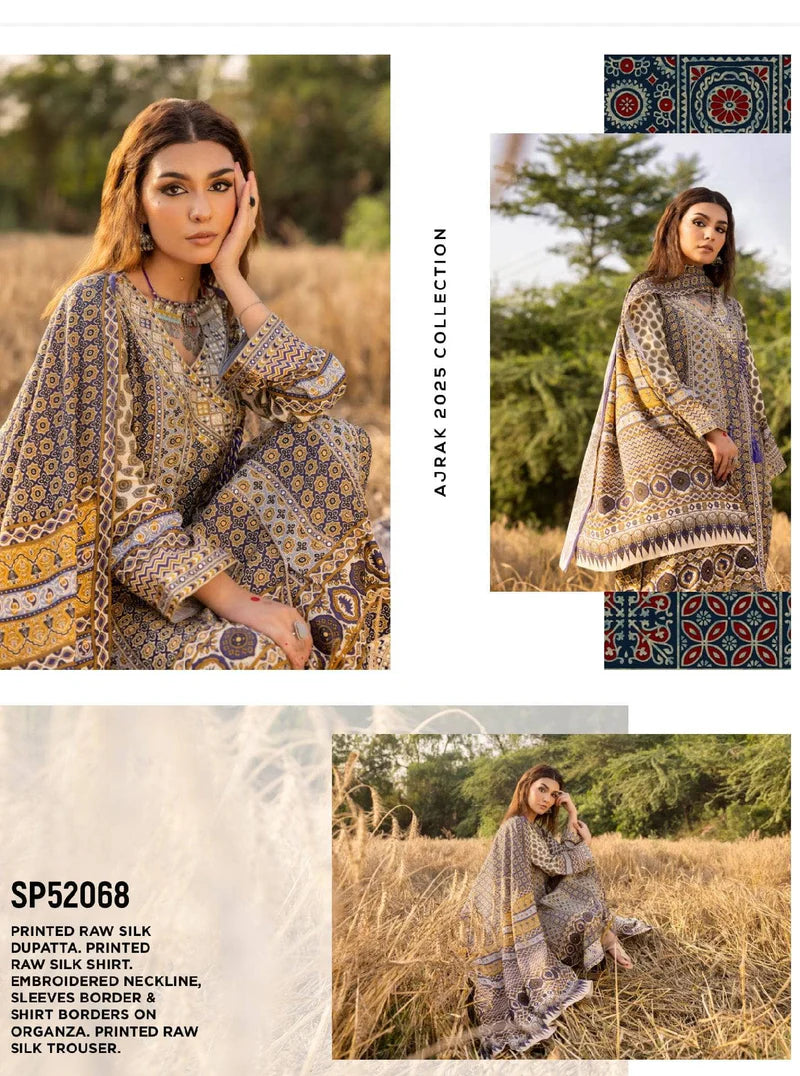 Gul Ahmed Ajrak Collection 25/SP52068