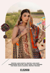 Gul Ahmed Ajrak Collection 25/CL52658