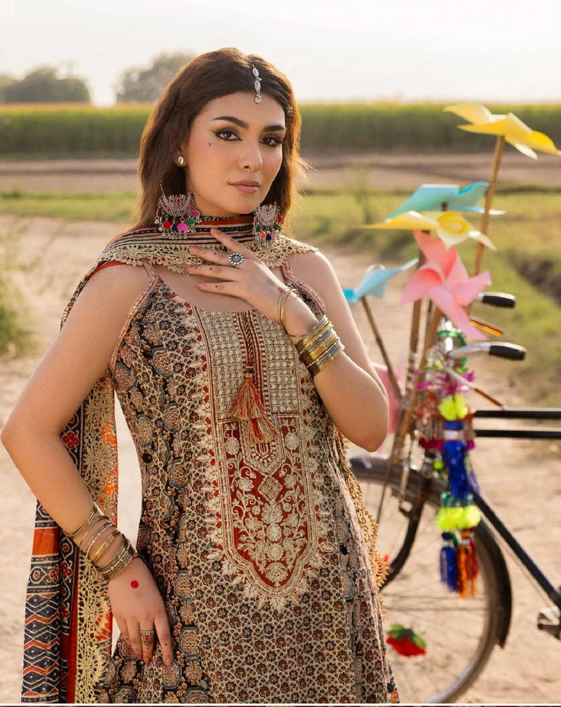 Gul Ahmed Ajrak Collection 25/CL52658