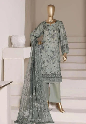 Sadabahar Luxury Lawn Printed 3 Piece Stitched Suit D-5