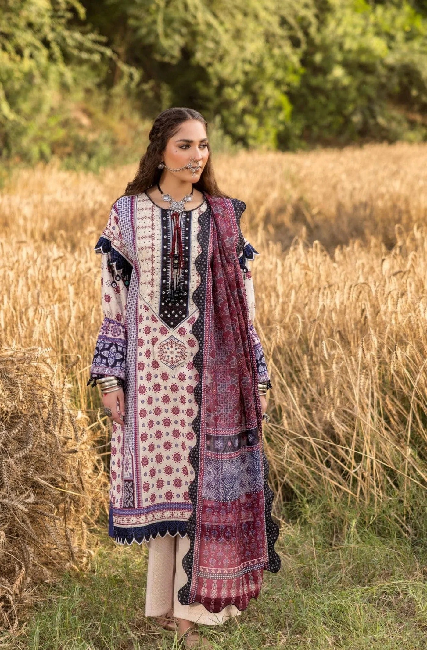 Gul Ahmed Ajrak Collection 25/SP52069