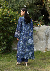 Elaf Premium Print Chikankari Lawn Unstitched 3PC Suit – ERC-3B Neel