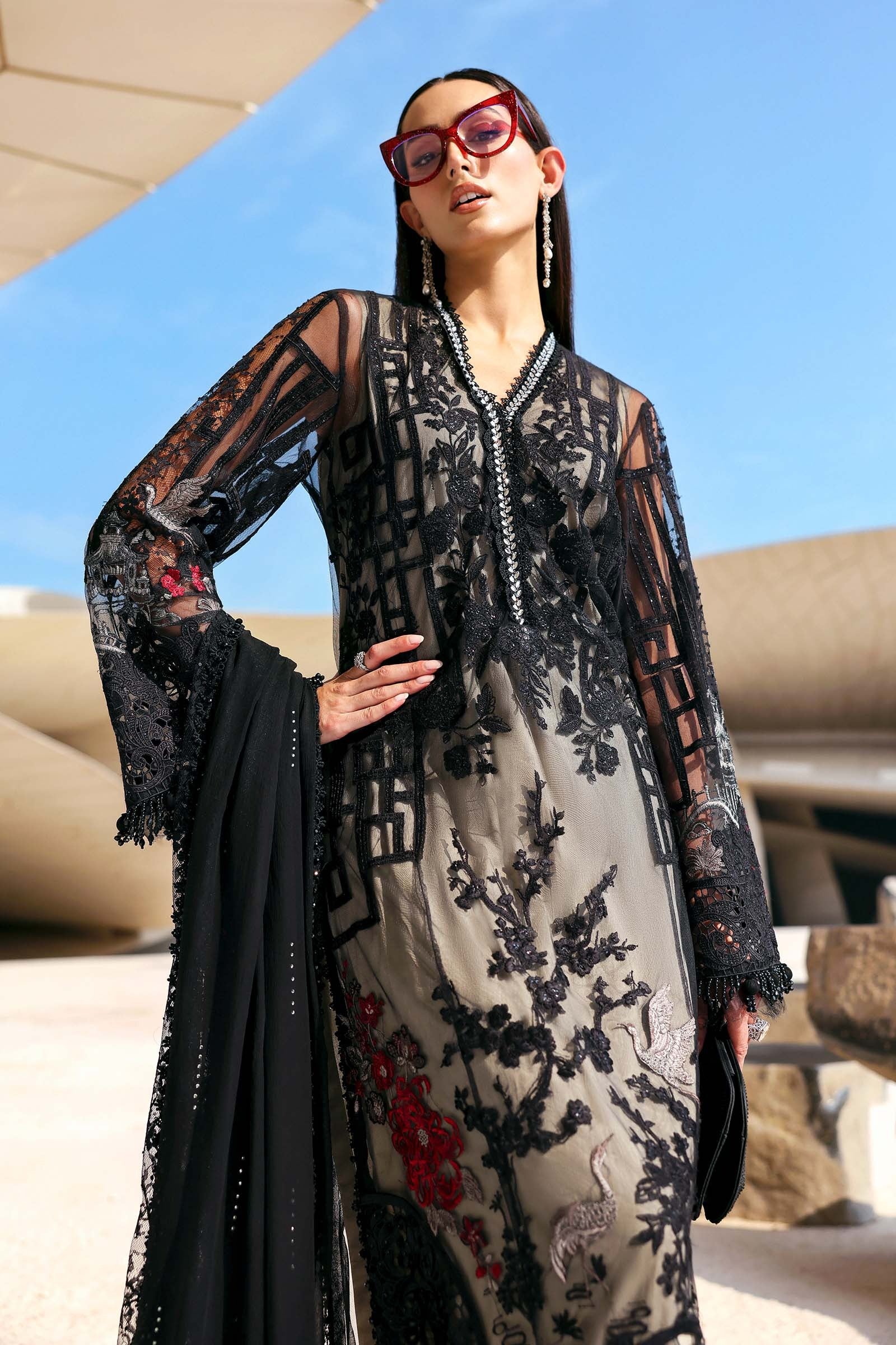 Maria B Eid Lawn 2026 D-2607-B