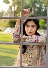Elaf Premium Print Chikankari Lawn Unstitched 3PC Suit – ERC-5B Khushee