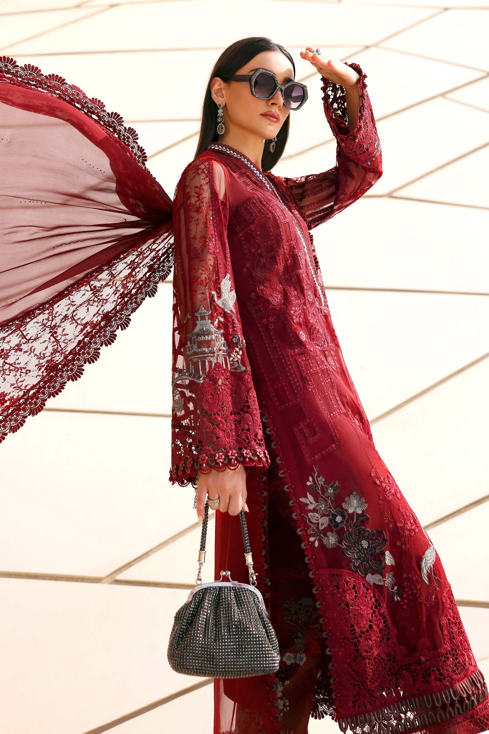 Maria B Eid Lawn 2026 D-2607-A