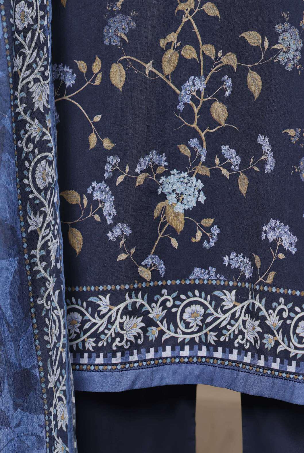 Sadabahar Luxury Lawn Printed 3 Piece Stitched Suit D-6