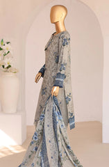 Sadabahar Luxury Lawn Printed 3 Piece Stitched Suit D-1